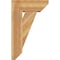 Ekena Millwork Traditional Slat Rough Sawn Bracket w/ Offset Brace, Western Red Cedar, 8"W x 20"D x 32"H BKT0806X20X32TRA06RWR - alternate 4